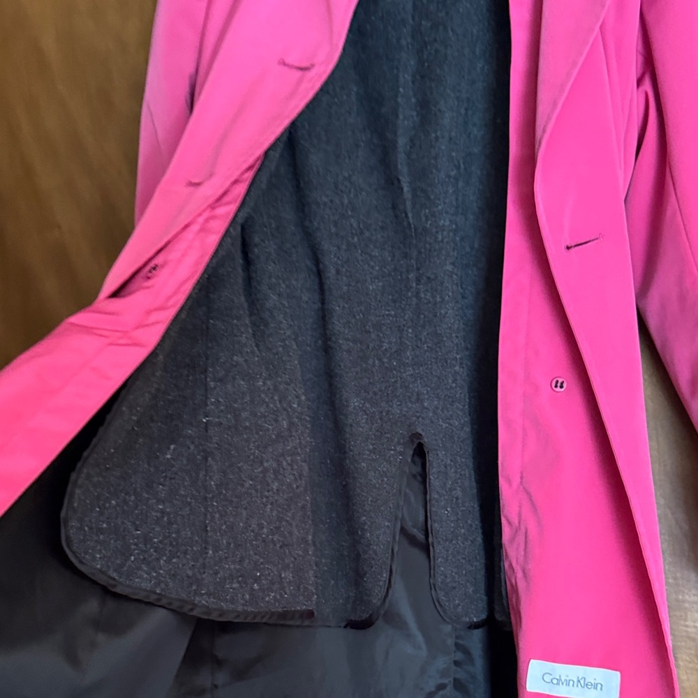 Calvin Klein Fuchsia Trench Coat for Women - Picture 8 of 8